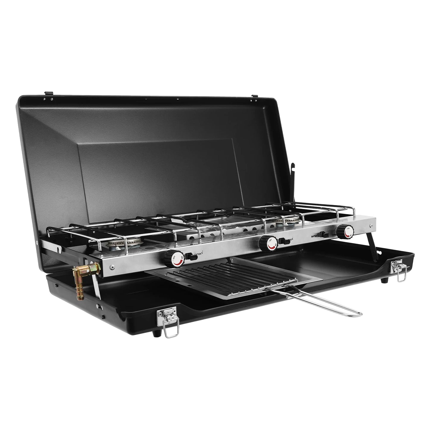 Portable 3 Burner Propane Gas Stove