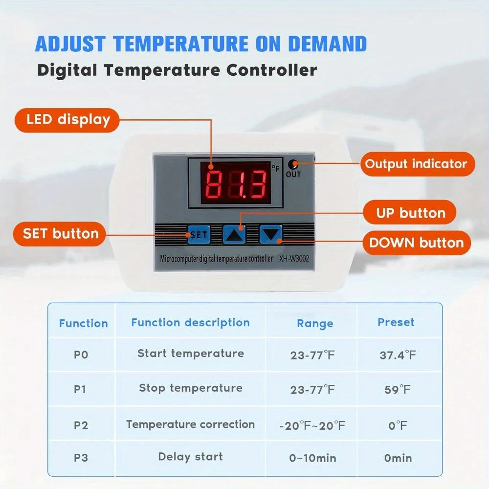 Heated Water Hose for RV, Water Line Freeze Protection