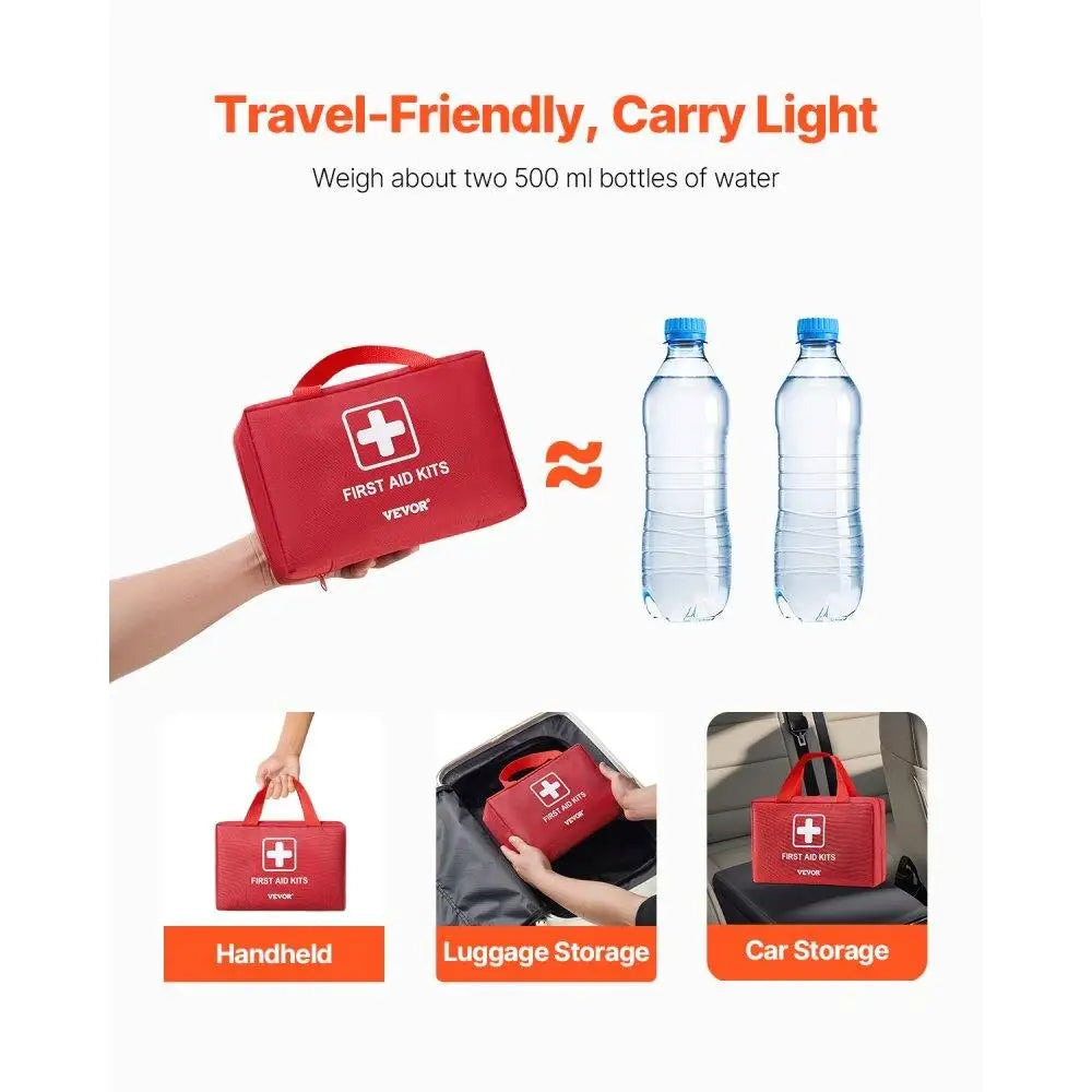 500-Piece Emergency First Aid Supplies Bag