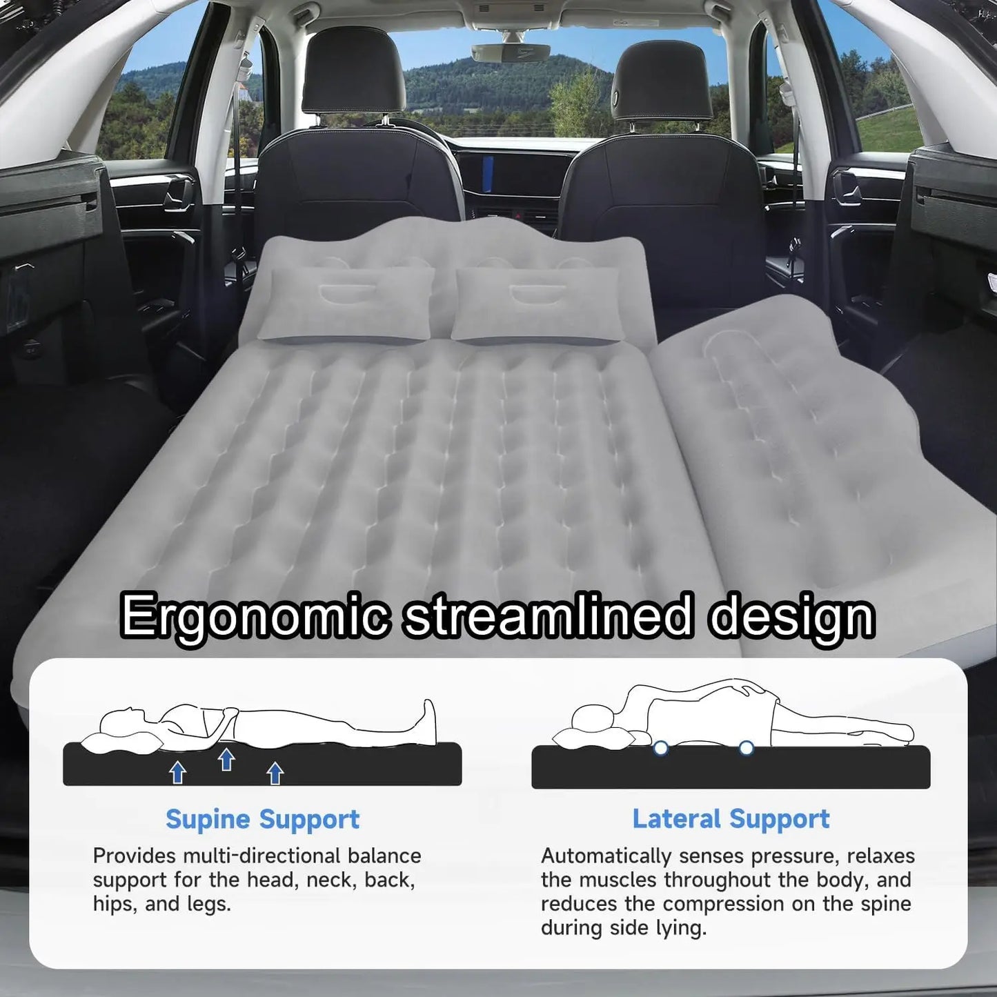 Inflatable Air Mattress for Backseat