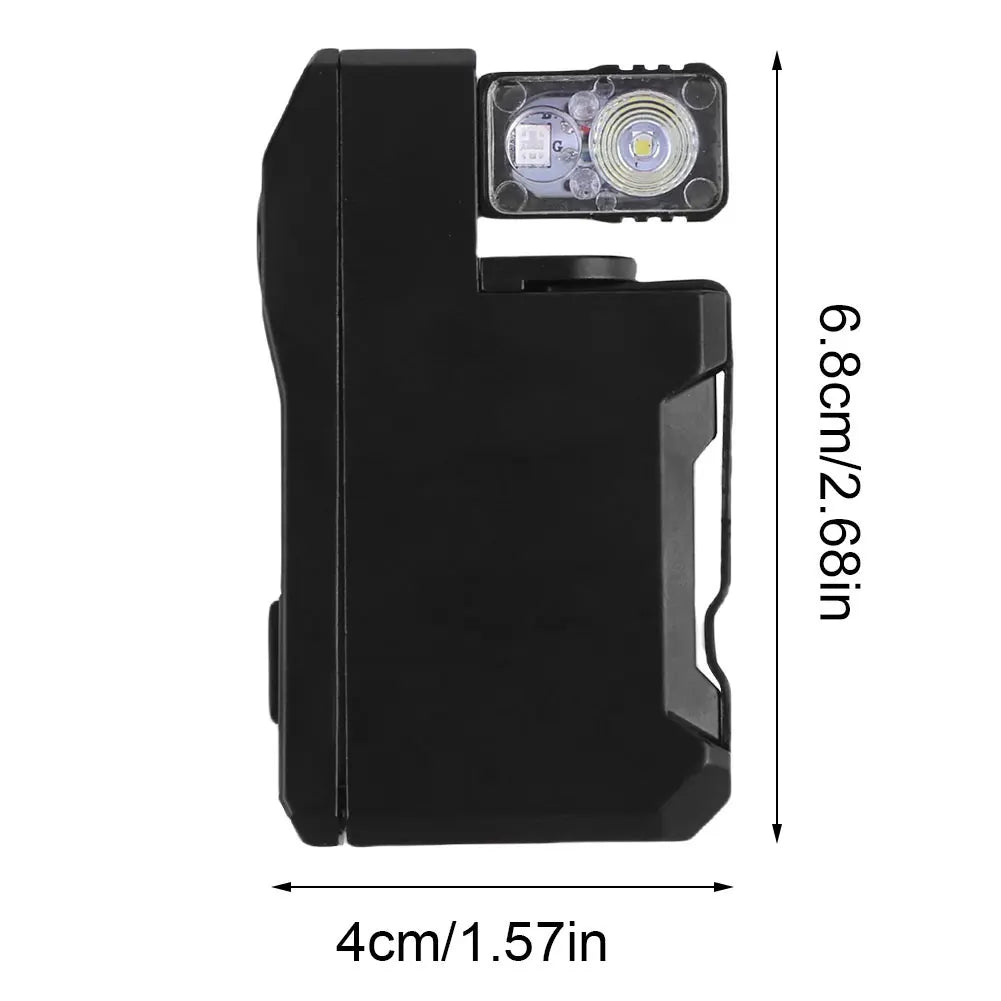 Rechargeable Mini Flashlight with RGB Light Magnetic Keychain