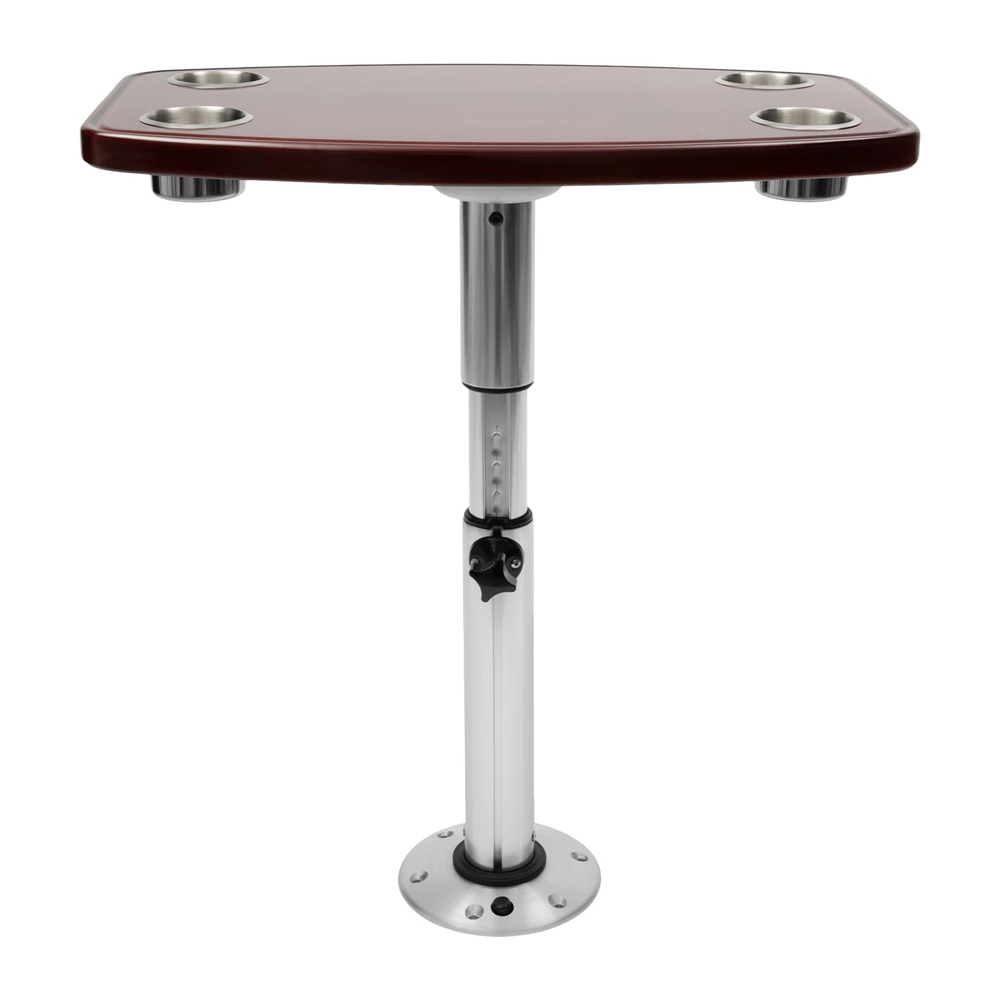 RV/Boat Dining Table Pedestal Base w/ 4 Cup Holders