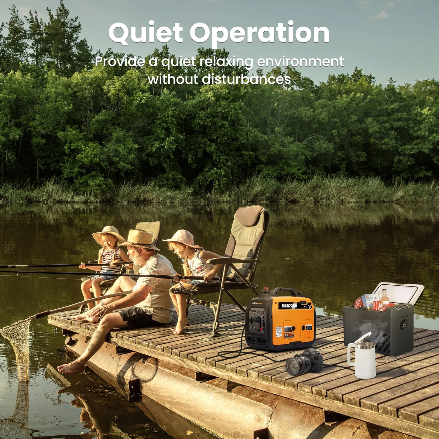 2300 Watt Generators Portable Gas Generator Inverter Quiet for Home and Camping for RV Camping