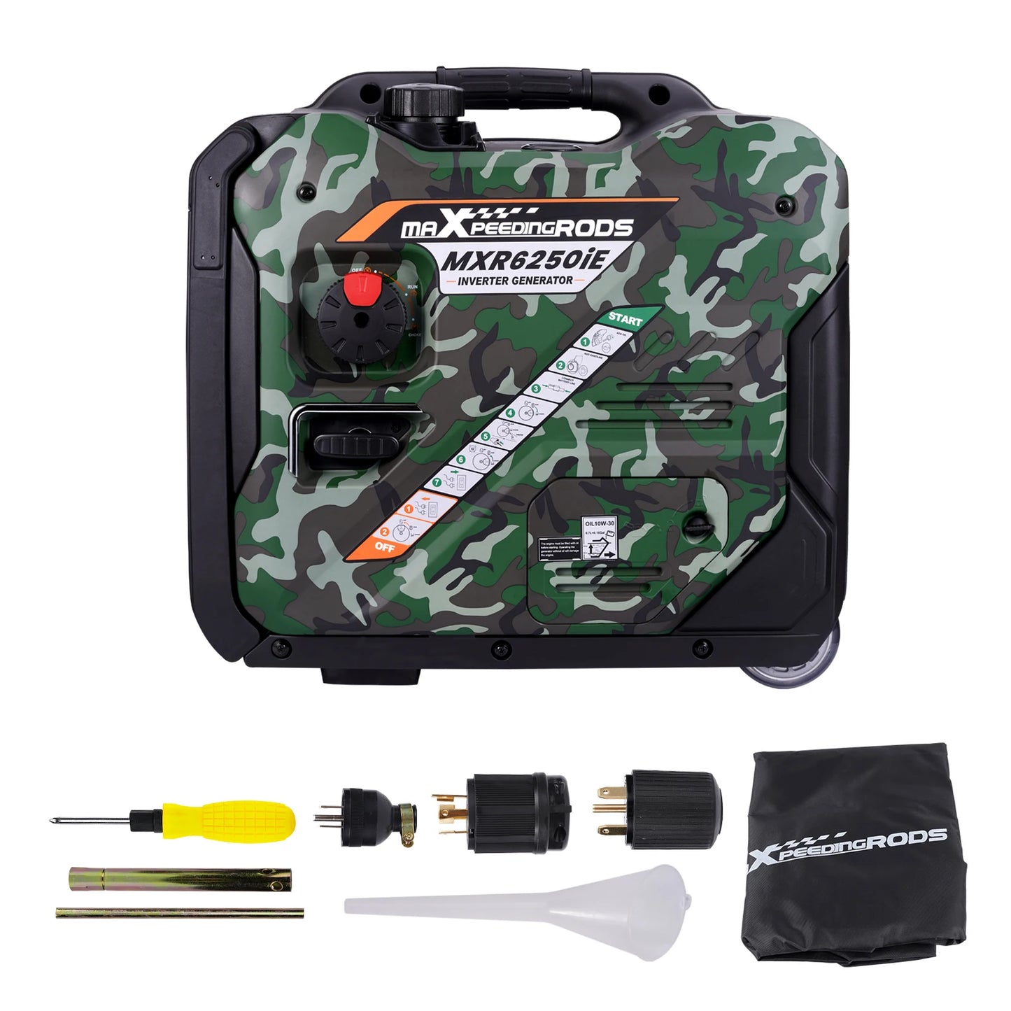 Inverter Generator 5.0KW Overload Protection AC DC USB Outlet Suitcase Generator
