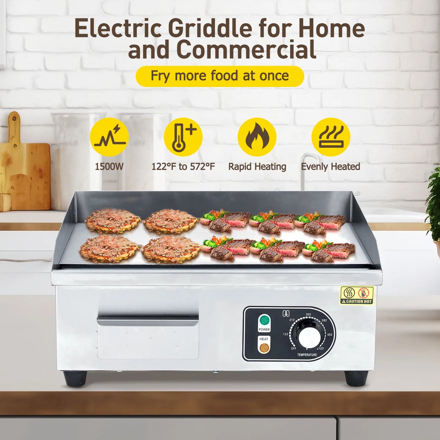 14 -Inch Electric Countertop Grill 3000W