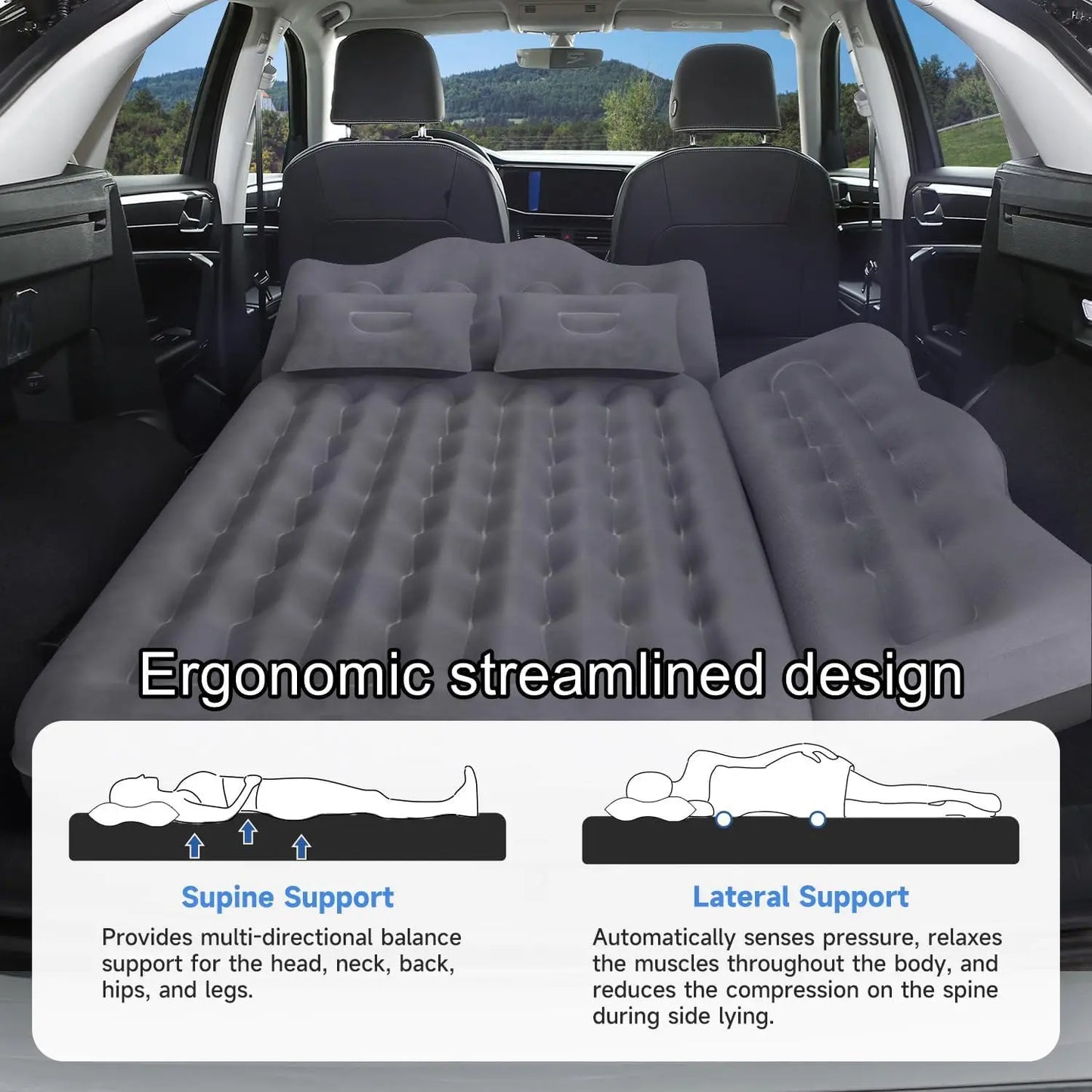 Inflatable Air Mattress for Backseat