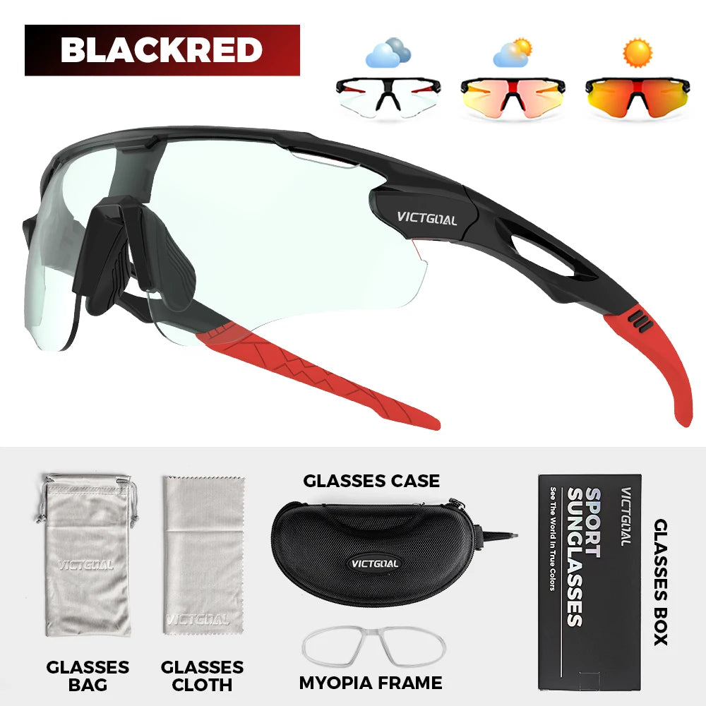 Photochromic Sunglasses UV400 Protection Bicycle Eyewear