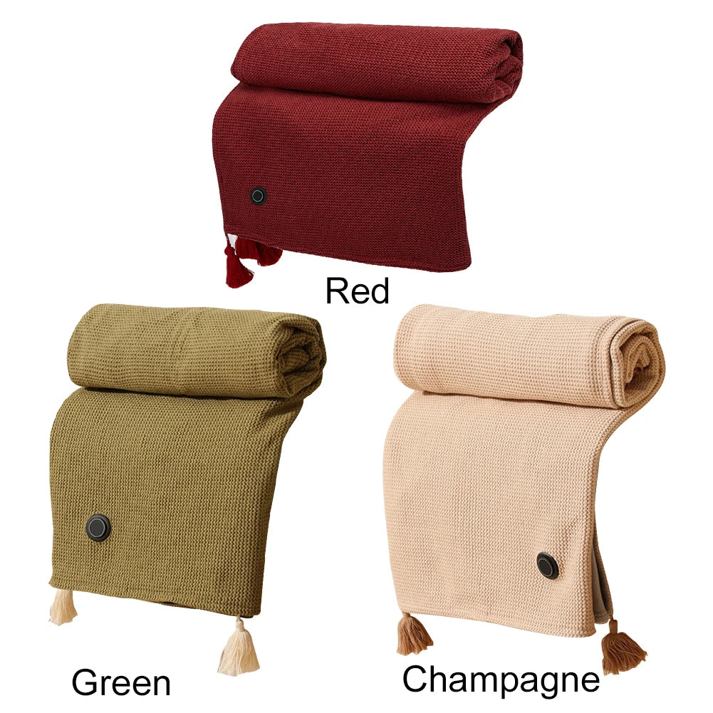 Wearable USB Heated Blanket Shawl 3 Heating Levels