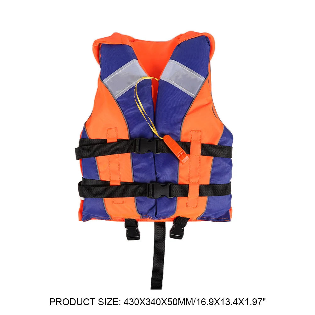 Life Jacket Wear-resistant with Whistle Reflective Strips