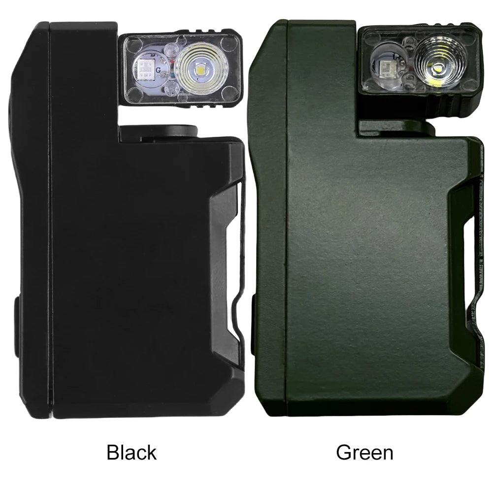 Rechargeable Mini Flashlight with RGB Light Magnetic Keychain