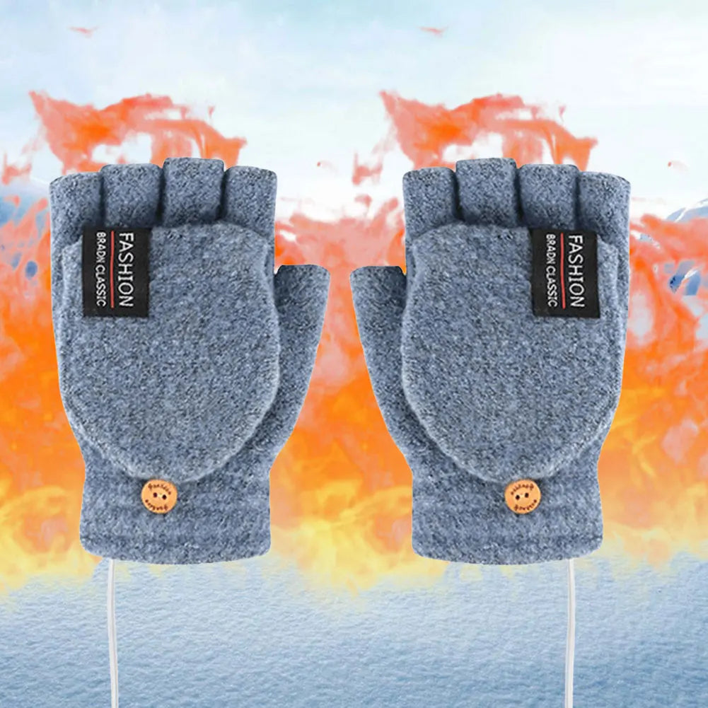 USB Electric Heated Gloves Adjustable Temperature