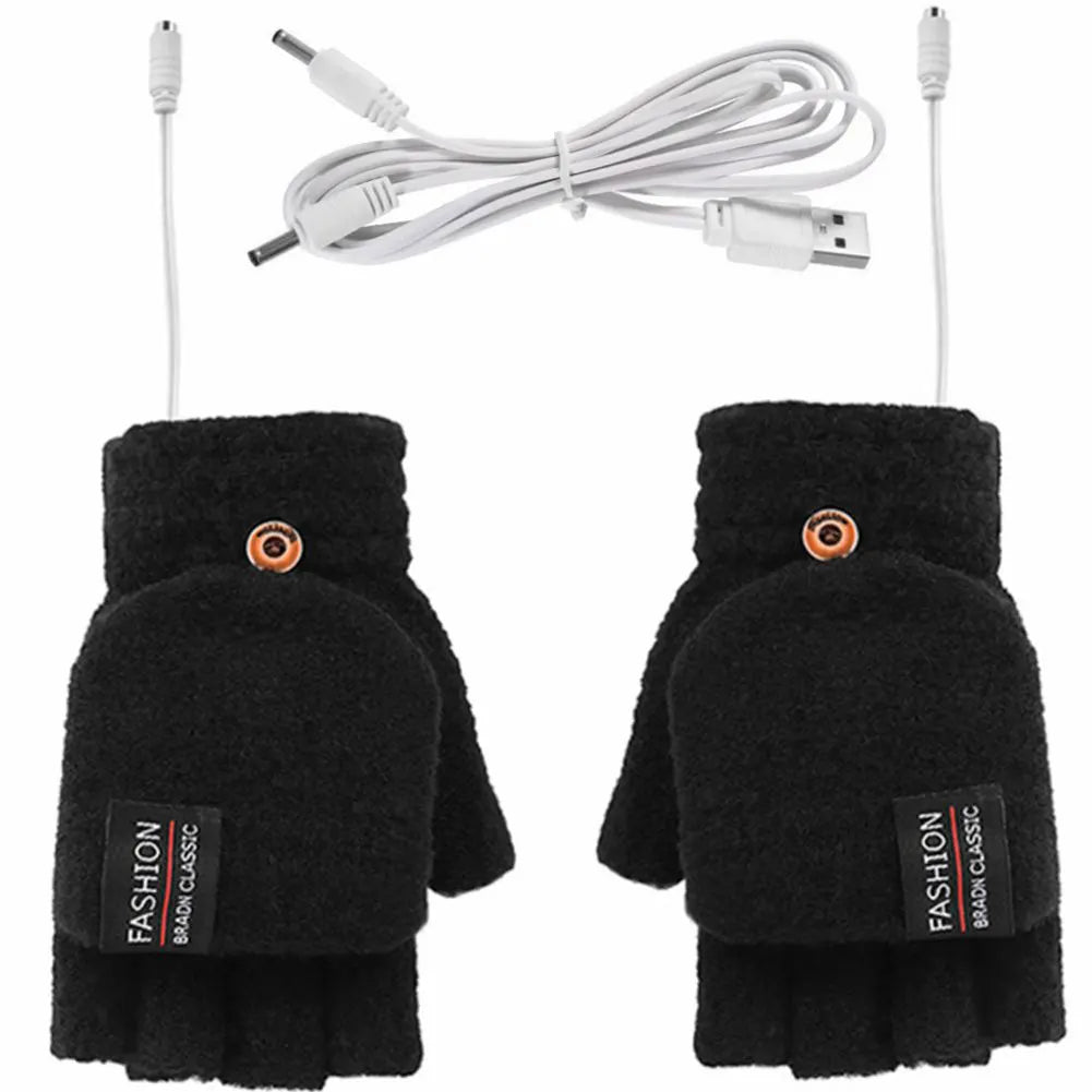 USB Electric Heated Gloves Adjustable Temperature