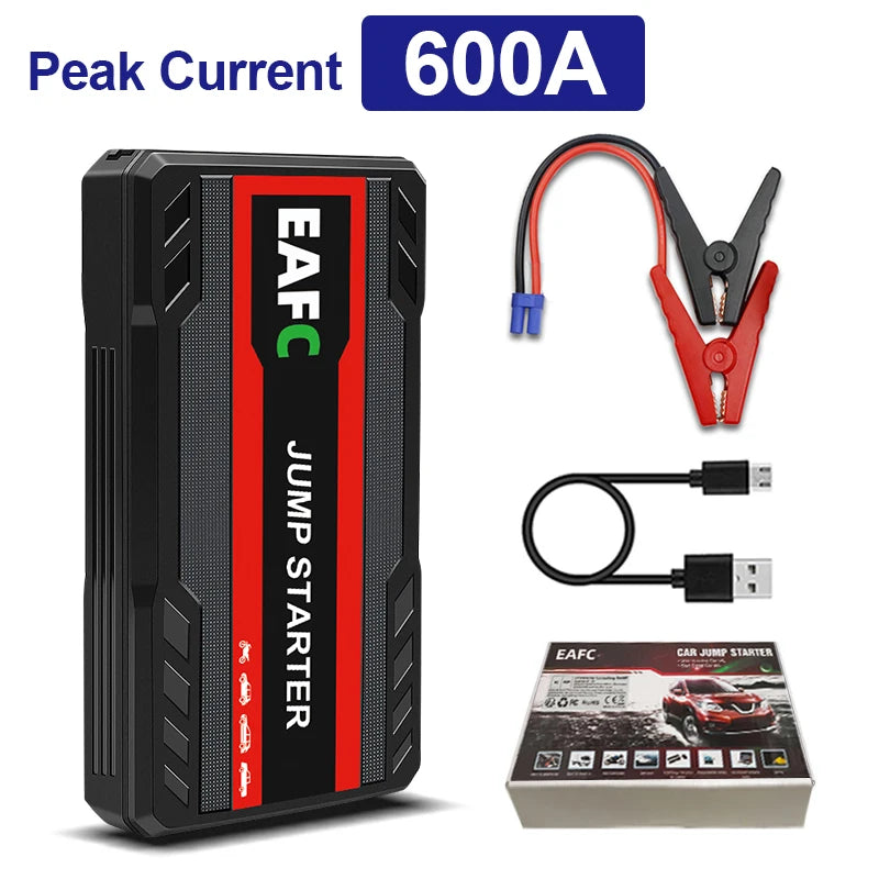 2000A Portable 12V Car Jump Starter with LED Light