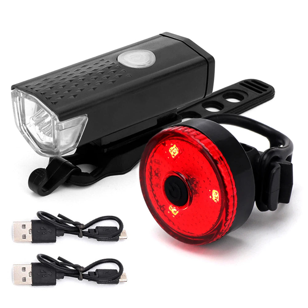 LED Bicycle Light Set Front Rear