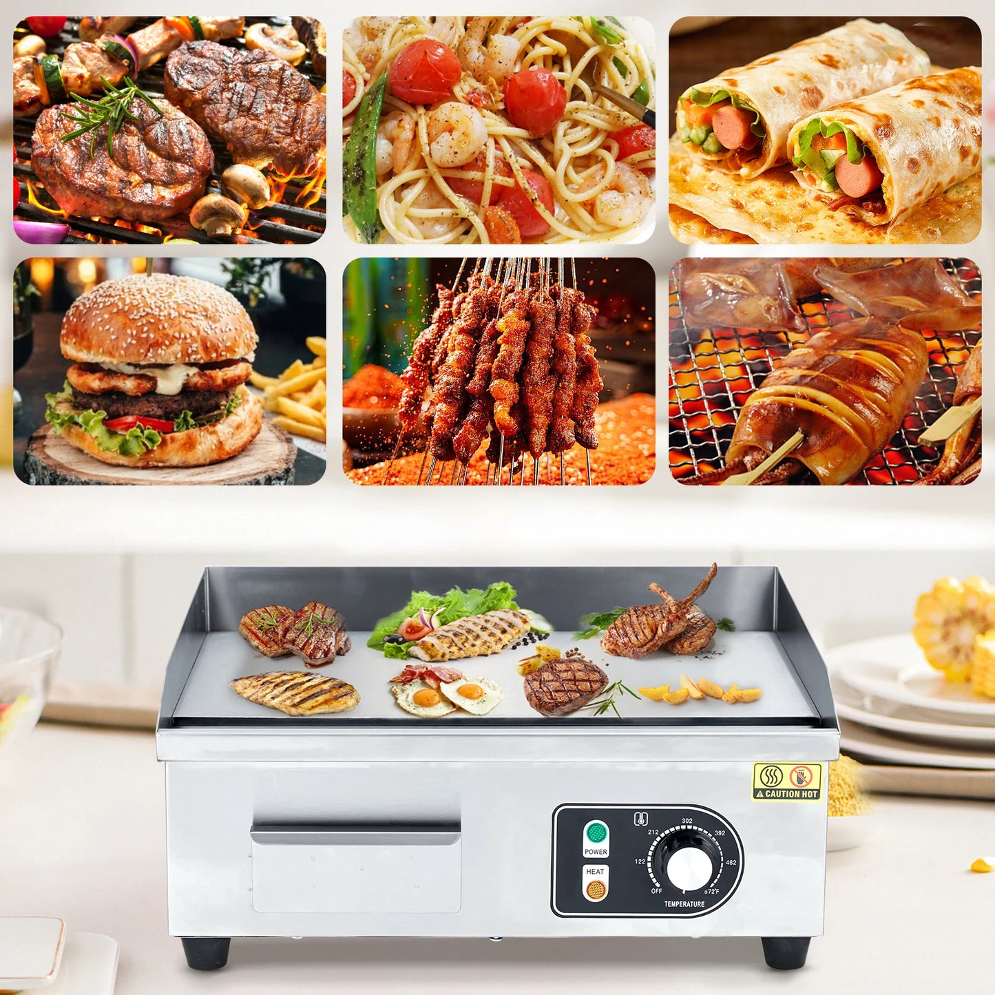 14 -Inch Electric Countertop Grill 3000W