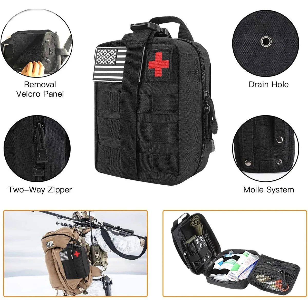 Survival Tool Set Multifunctional Self-defense Supplies and First Aid Kit
