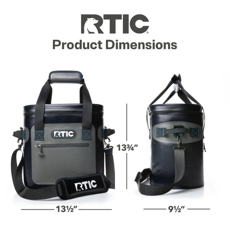 RTIC 20 Can Ultra-Tough Soft Cooler, 15 Qt, Leakproof, Waterproof Zipper
