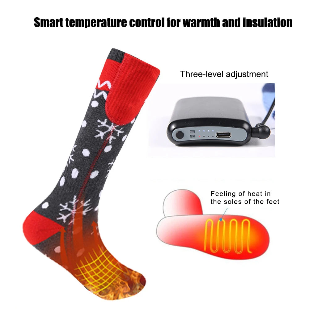 Rechargeable Heated Socks for Men Women