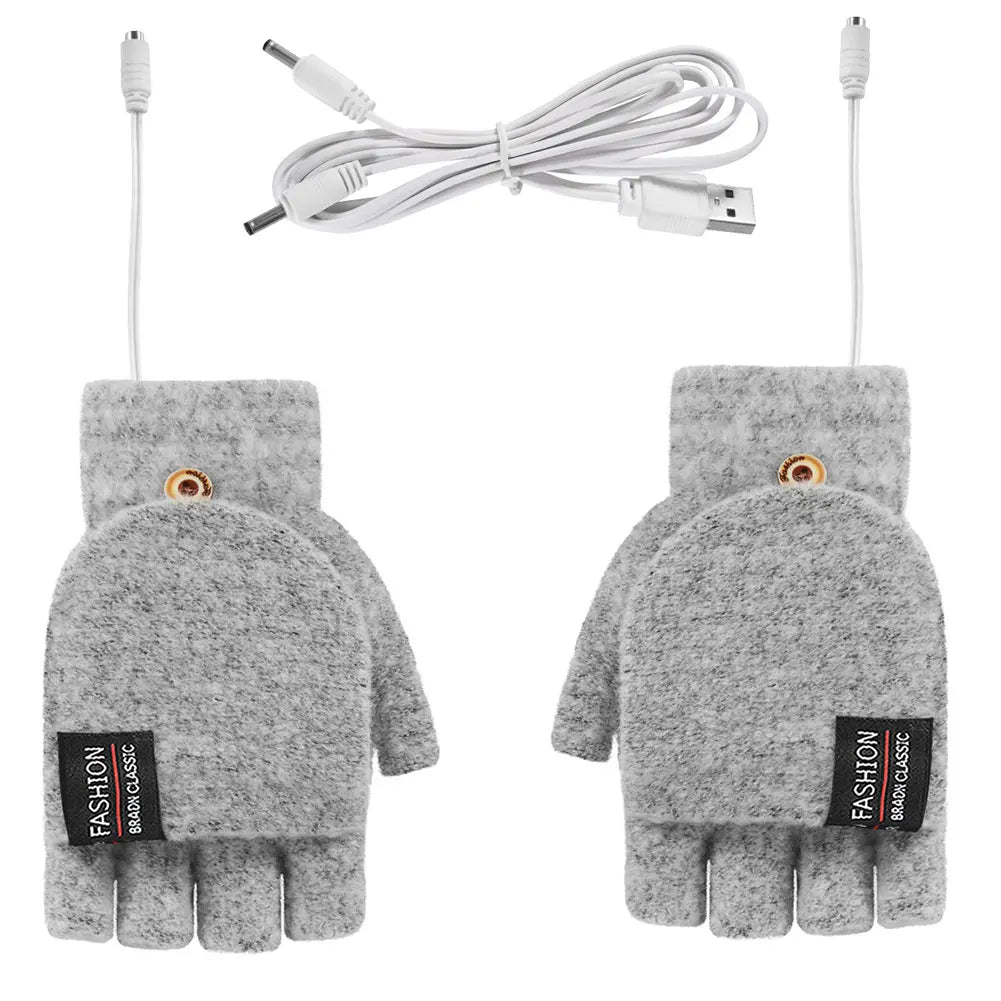 USB Electric Heated Gloves Adjustable Temperature