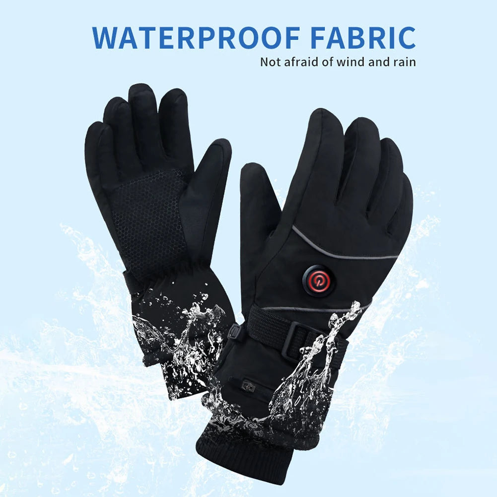 Thermal Heated Waterproof Gloves Touch Screen