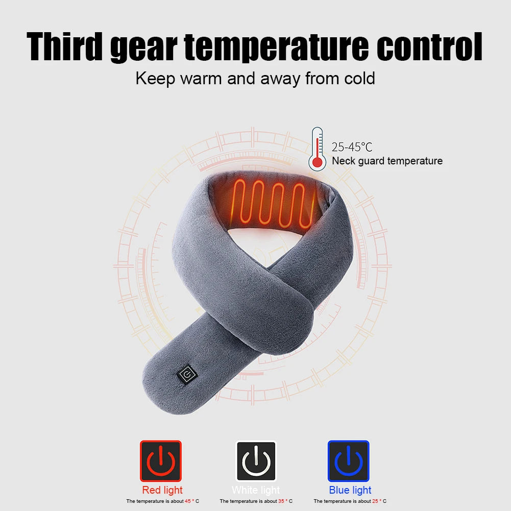 Electric Heated Scarf Adjustable Temperature
