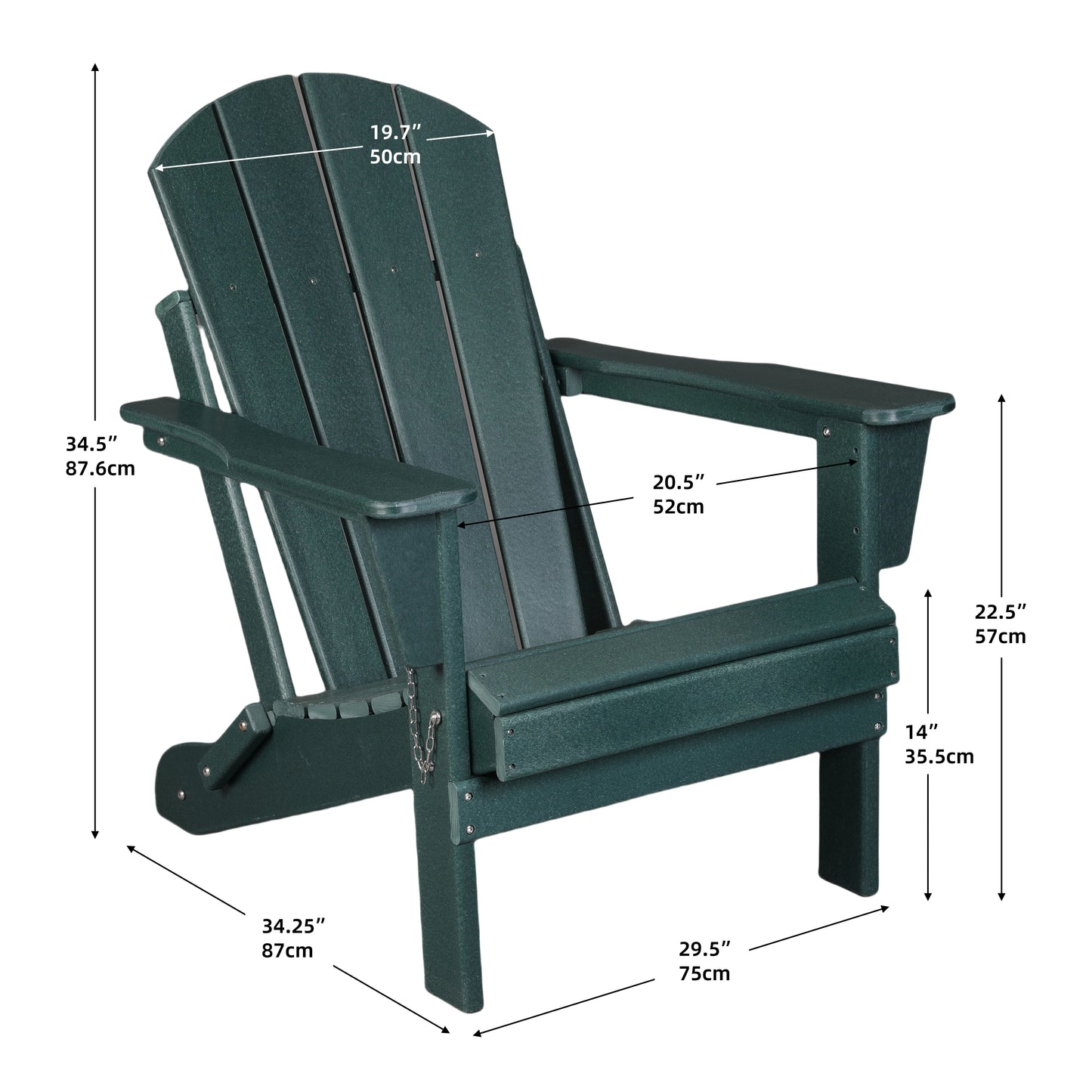Relaxing Stackable Folding Adirondack Chair