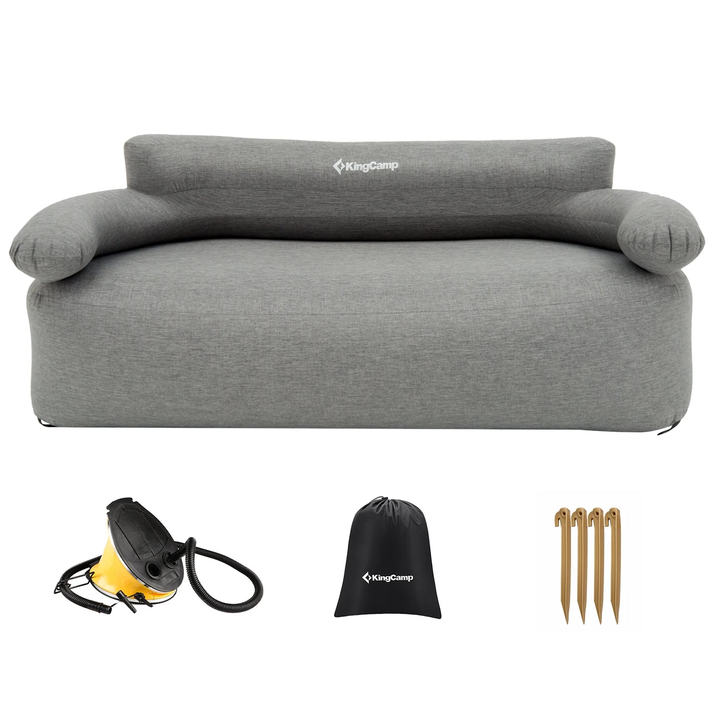 Portable Double Air Couch, Outdoor Air Beach Couch Inflatable Lounger for Camping, Picnics, and Beach Games
