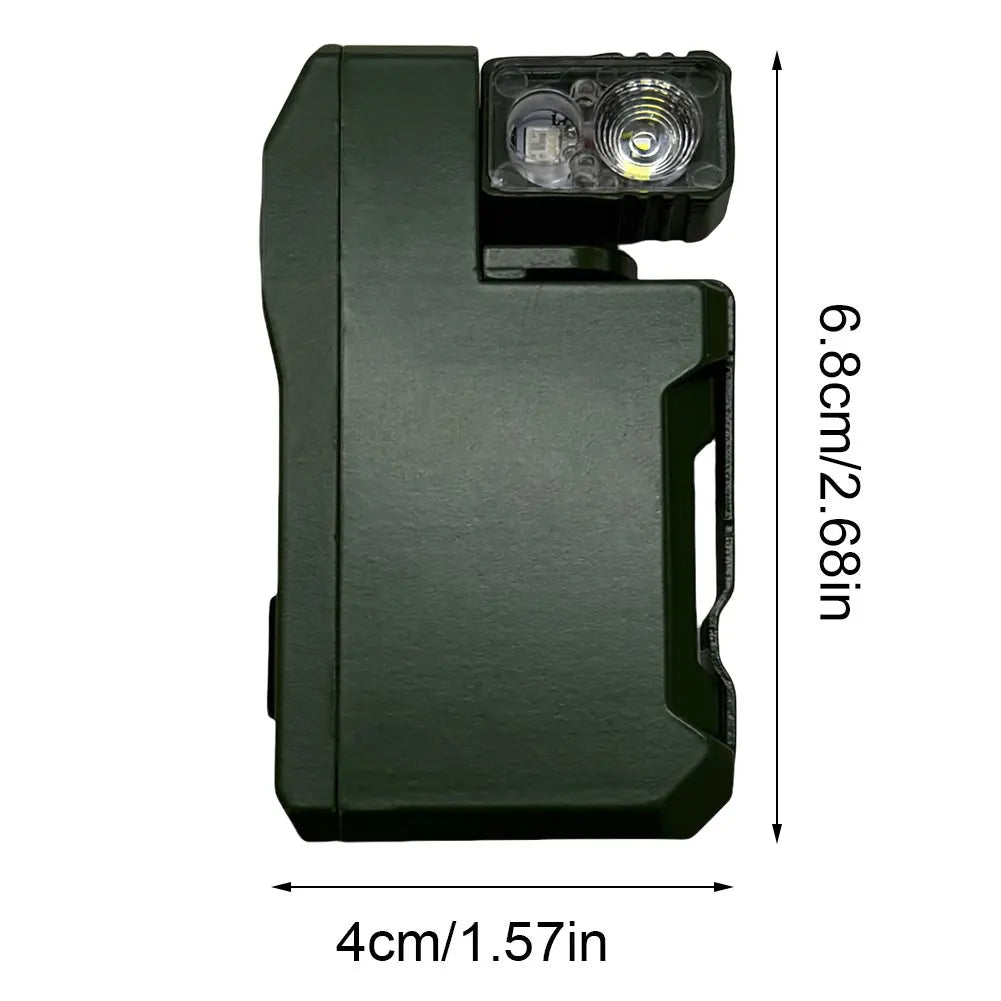 Rechargeable Mini Flashlight with RGB Light Magnetic Keychain