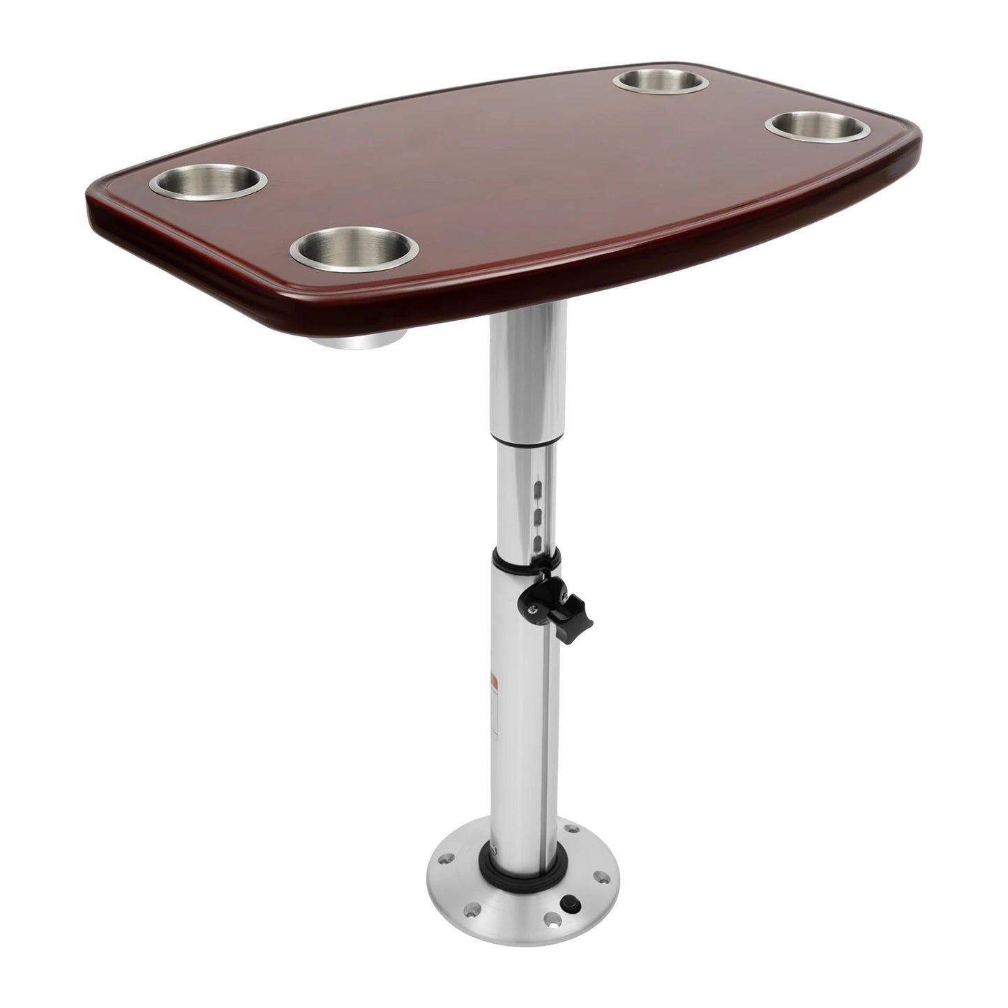 RV/Boat Dining Table Pedestal Base w/ 4 Cup Holders