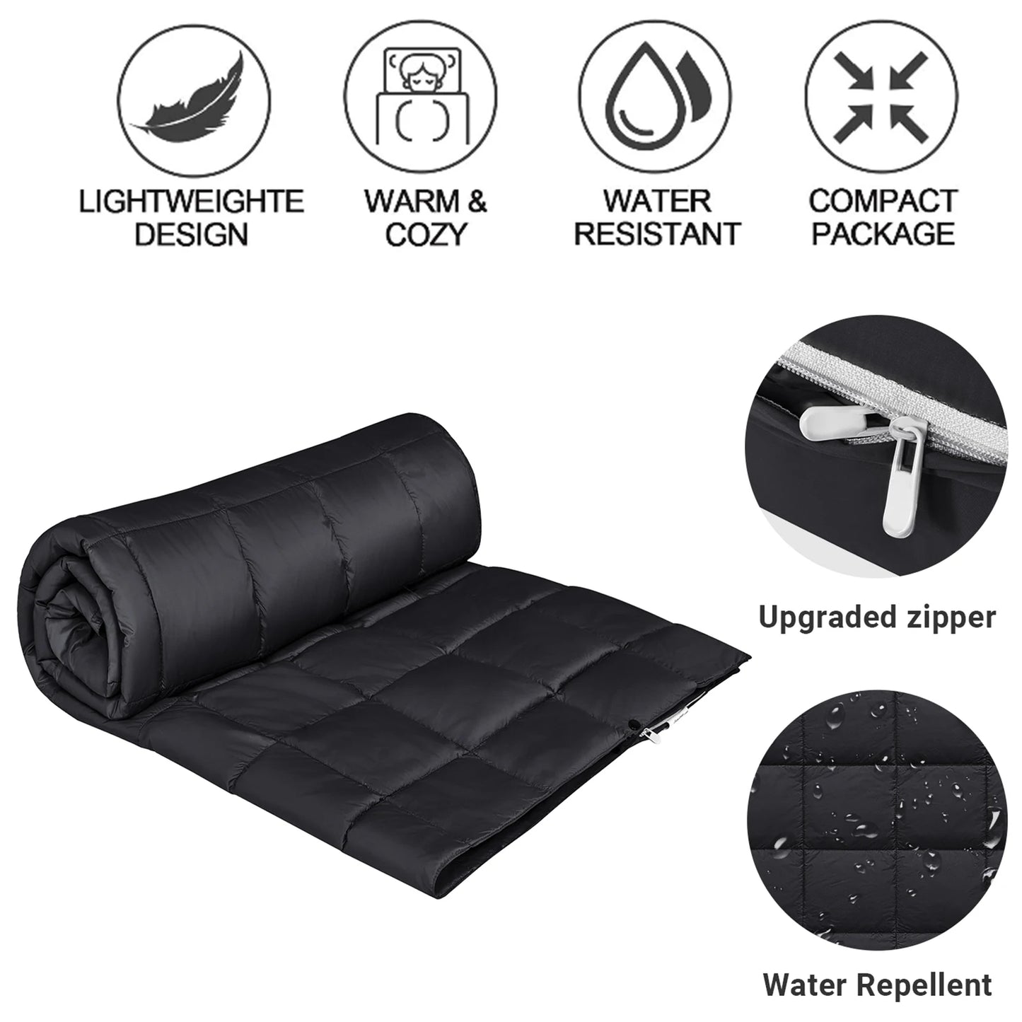 Outdoor Warm Puffy Blanket Widened and Enlarged