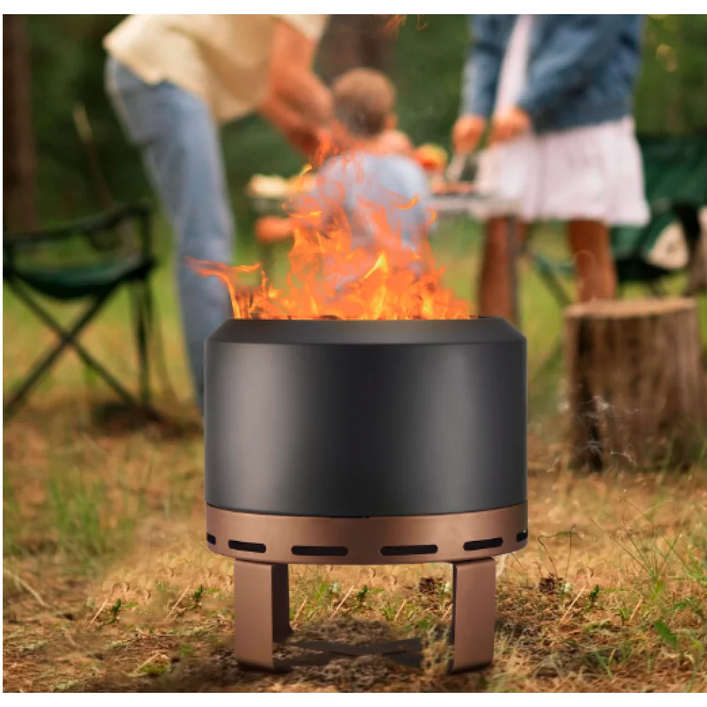 Outdoor Smokeless Fire Pit Stove 18''