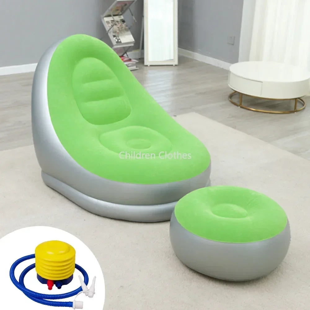Inflatable Chair with Footstool