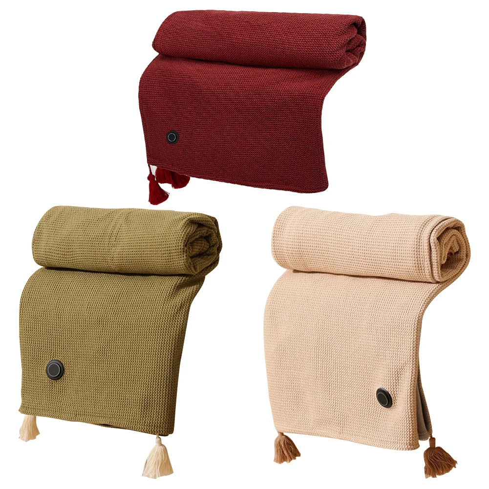 Wearable USB Heated Blanket Shawl 3 Heating Levels