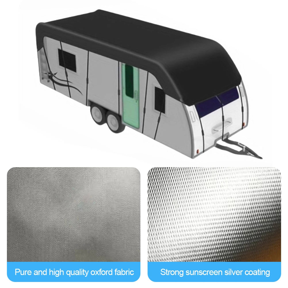 Oxford Cloth Weatherproof Large RV Roof Protector 8.5x3m All-Season
