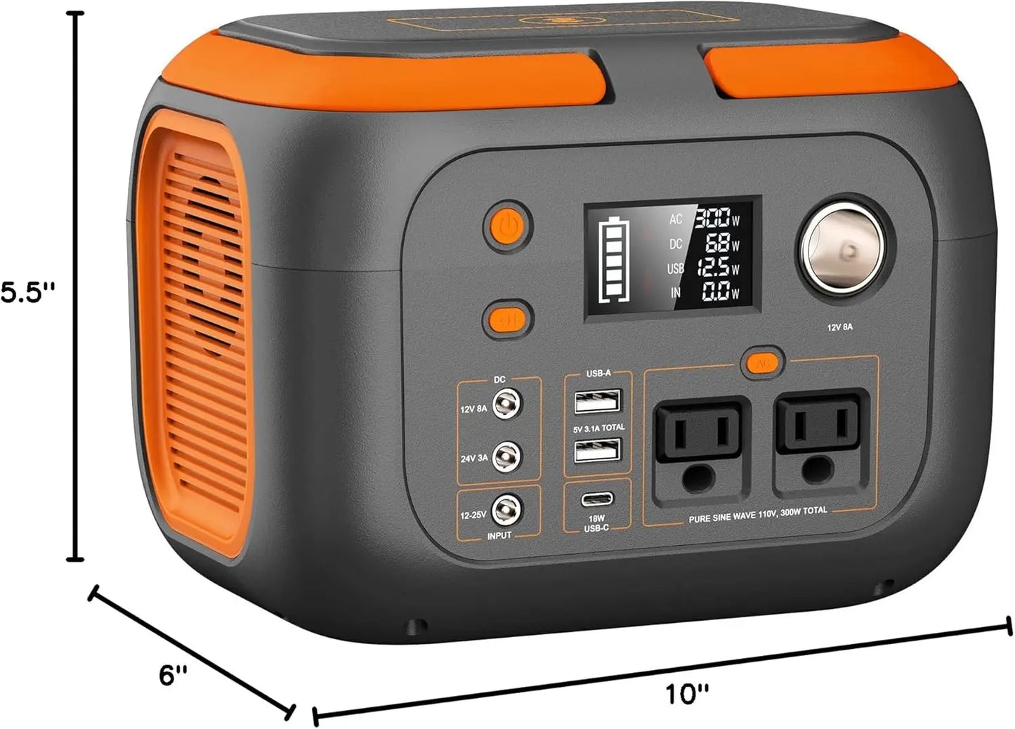 Portable Power Station, 110V AC Outlets Solar Generator