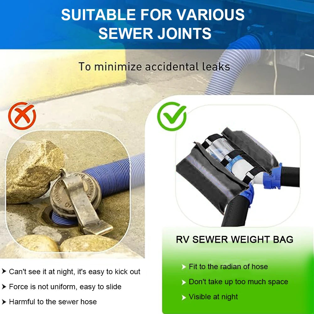 RV Sewer Weight Bag with Reflective Strip