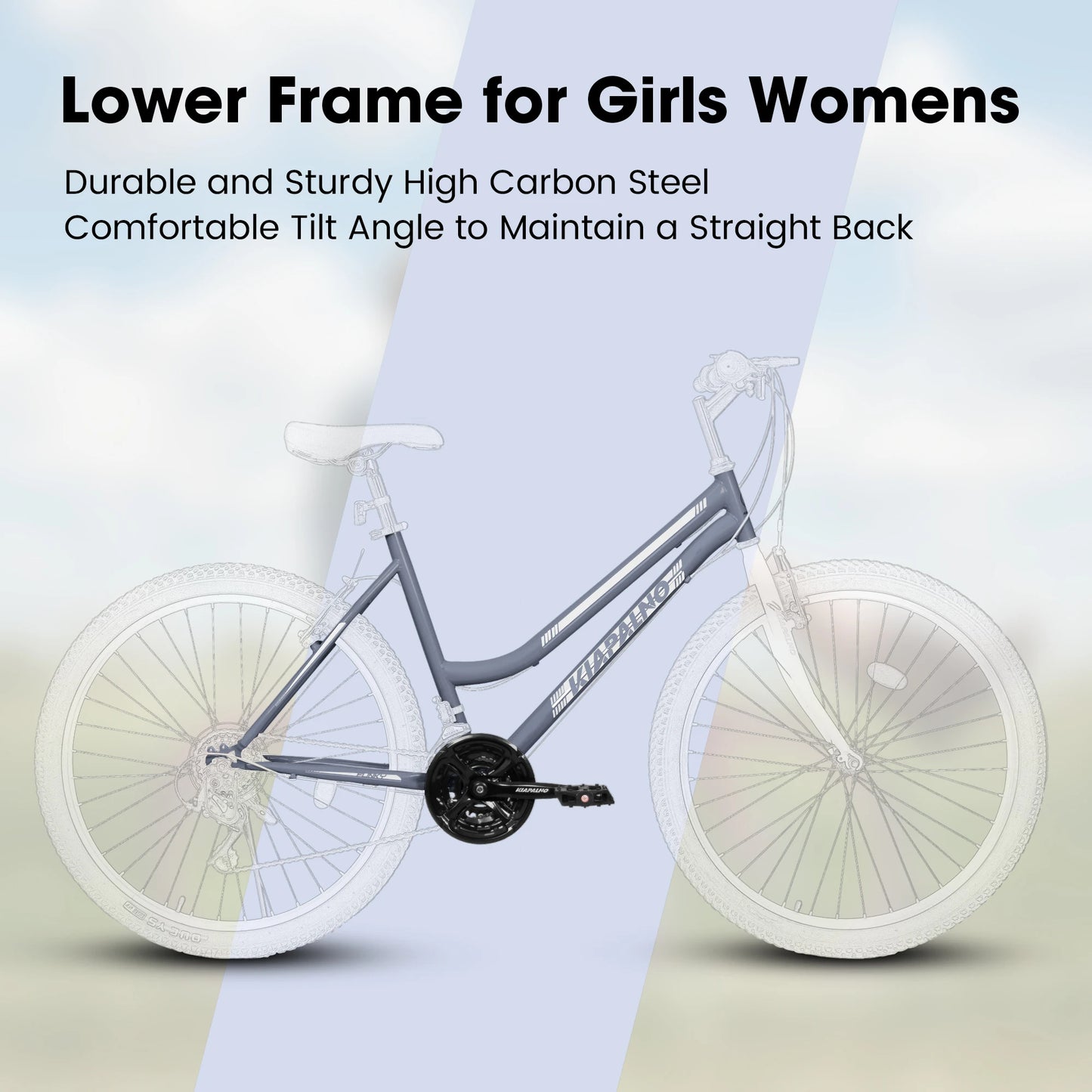 Womens Girls 26 Inch Mountain Bike, 21 Speed