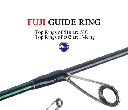 KUYING Teton Carbon Spinning Casting Fast Speed Action Fishing Rod