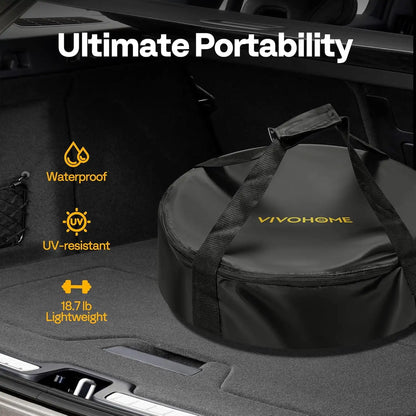 20-Inch Smokeless Portable 58,000 BTU Propane Fire Pit