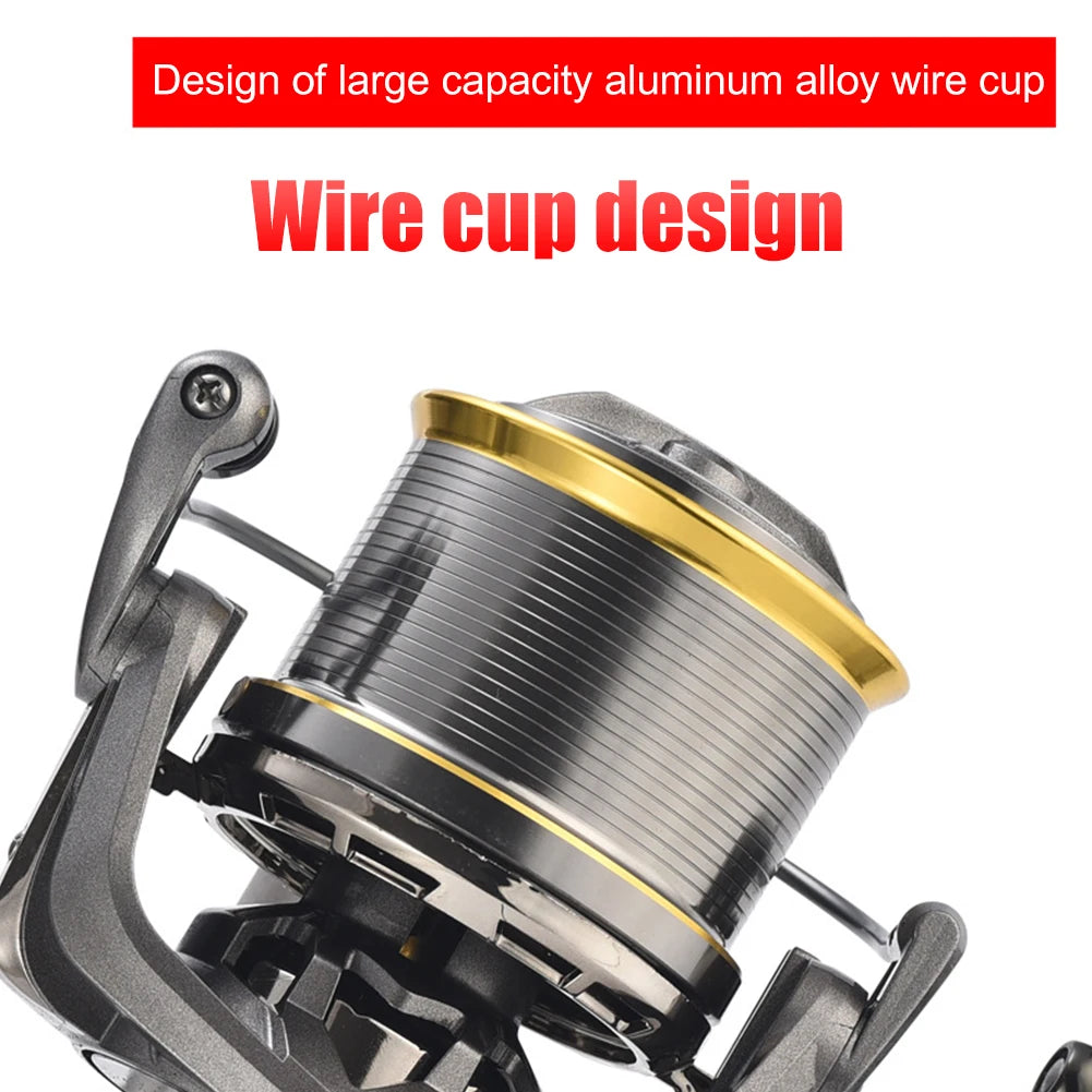 Stainless Steel Spinning Fishing Reel 17+1 Bearing Fixed Spool