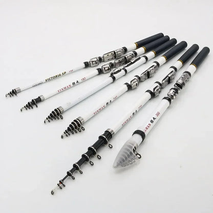 Telescopic Carbon Fiber Mini Fishing Rod 3M 2.7M 2.4M 2.1M 1.8M 1.5M