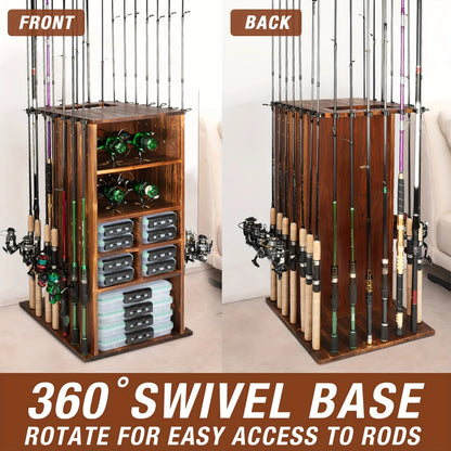 360 Degree Rotating Rod Rack Storage
