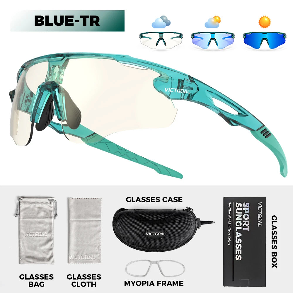 Photochromic Sunglasses UV400 Protection Bicycle Eyewear
