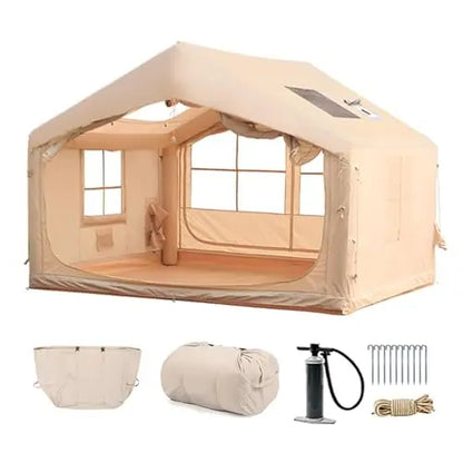 Inflatable Tent for Camping - 6-8 Person with Stove