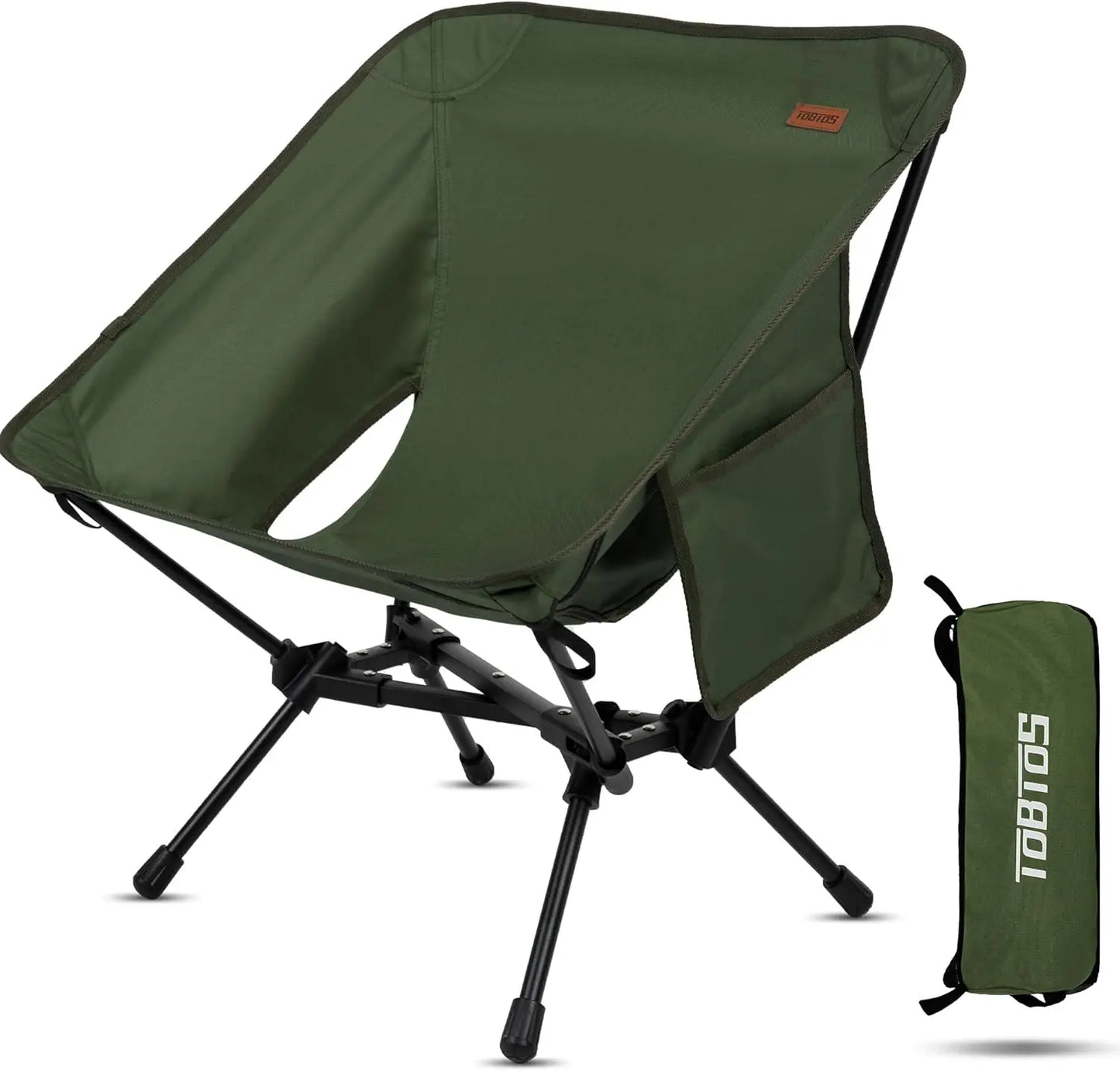 Portable High Back Camping Chair, Support Heavy Duty 440 lbs
