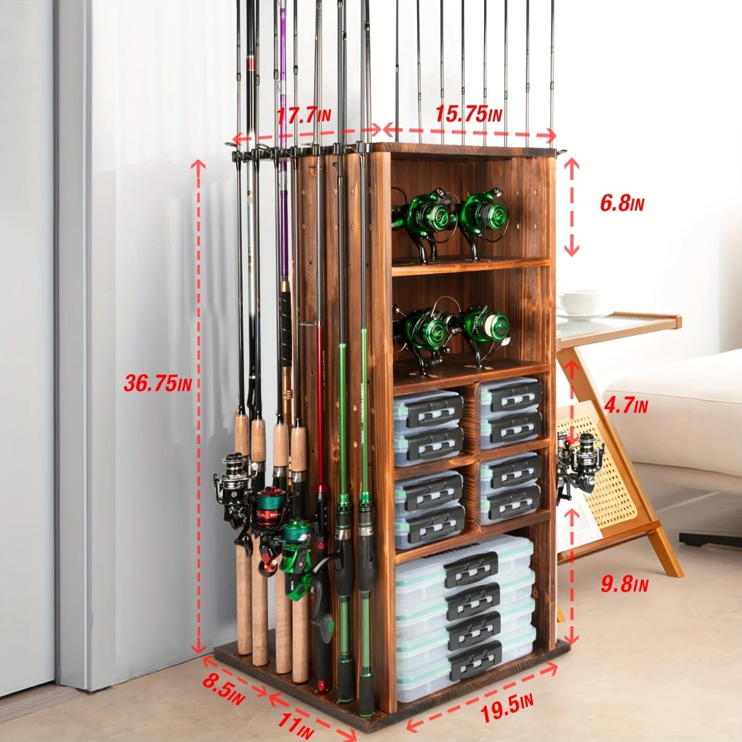 360 Degree Rotating Rod Rack Storage
