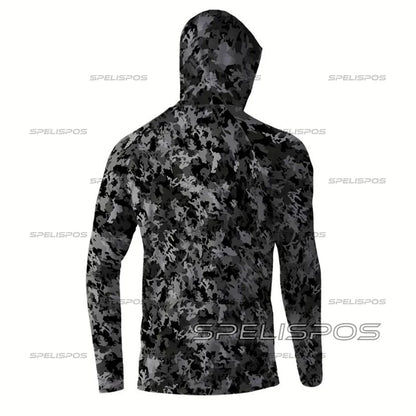 Long Sleeve Sun Protection Hooded Sport Shirt