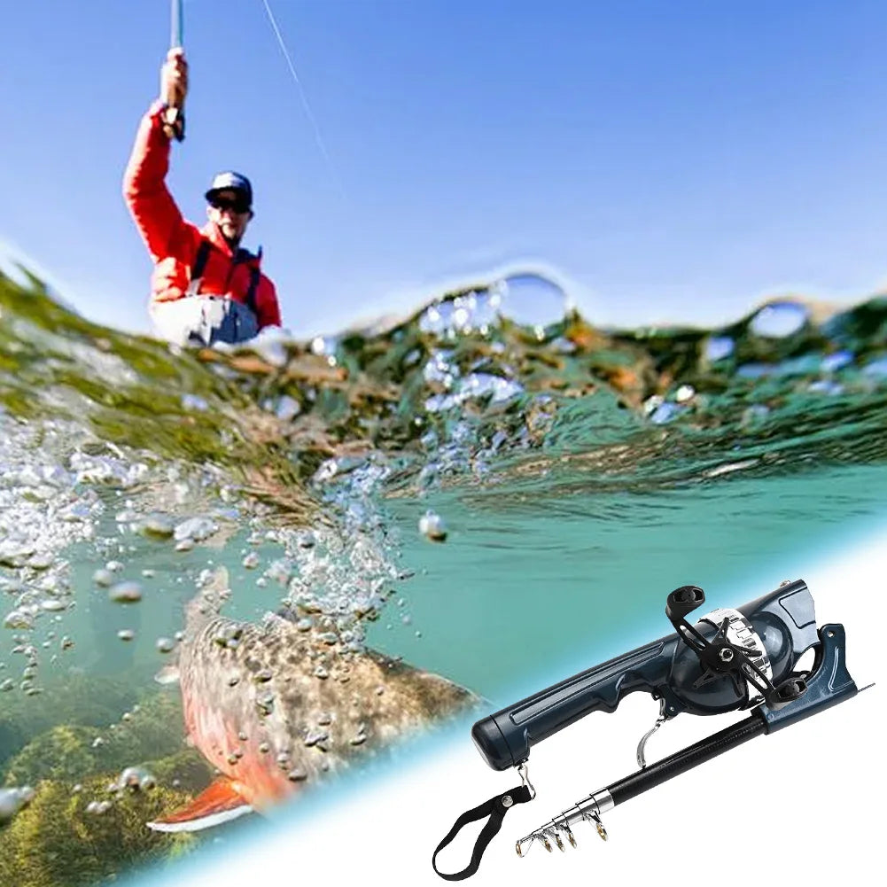 PortableTelescopic Fishing Pole with Reel