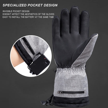 Thermal Electric Heating Gloves Anti-Slip Waterproof