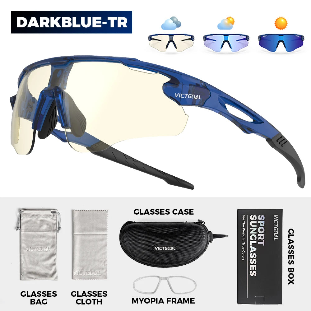 Photochromic Sunglasses UV400 Protection Bicycle Eyewear